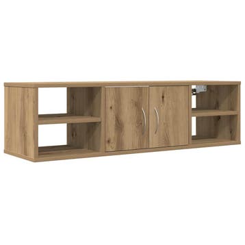 Wandkast 101cm Eiken | Retour deal | Knaller!, Gebruikt, Verzenden, Minder dan 150 cm, Minder dan 100 cm