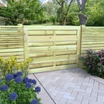 vidaXL Poort 100x75 cm geïmpregneerd grenenhout groen, Verzenden