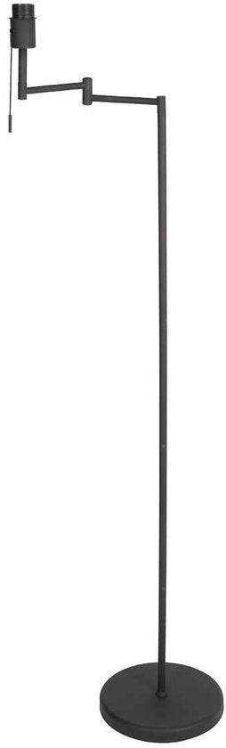 2dekans | Vloerlamp Bella 3407ZW - Zwart met zwenkarm,, Huis en Inrichting, Lampen | Overige, Ophalen of Verzenden