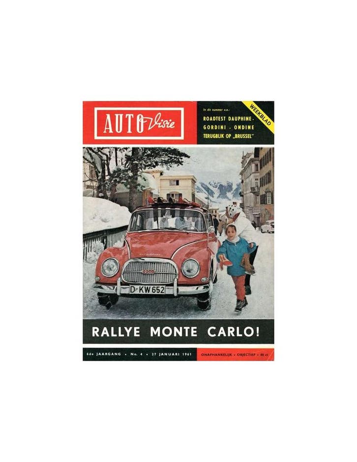 1961 AUTOVISIE MAGAZINE 04 NEDERLANDS, Boeken, Auto's | Folders en Tijdschriften, Ophalen of Verzenden