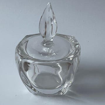 Daum Frères - Boîte - flamme - Cristal - boite couverte