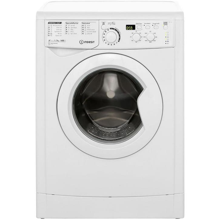 Indesit EWD 71452 W - Wasmachine - 7 kg - 1400 tpm -, Elektronische apparatuur, Wasmachines, Ophalen of Verzenden