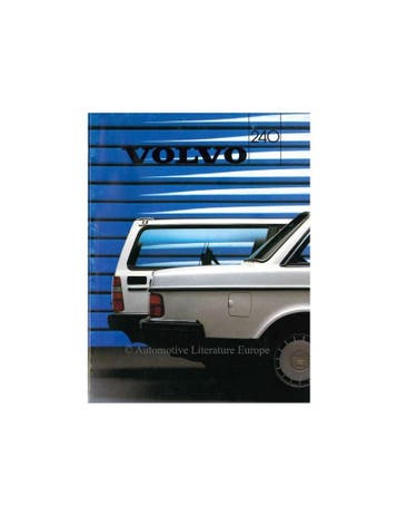 1986 VOLVO 240 BROCHURE ITALIAANS, Nieuw