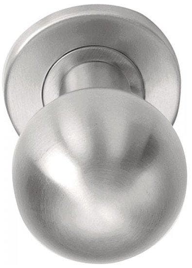 Voordeurknop BASIC LB501D Draaibaar op Rozet RVS, Bricolage & Construction, Serrurerie de bâtiment & Dispositif de fermeture, Enlèvement ou Envoi