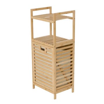 Panier à linge bambou premium - 30 x 40 x 95 cm | 25 l, Verzenden