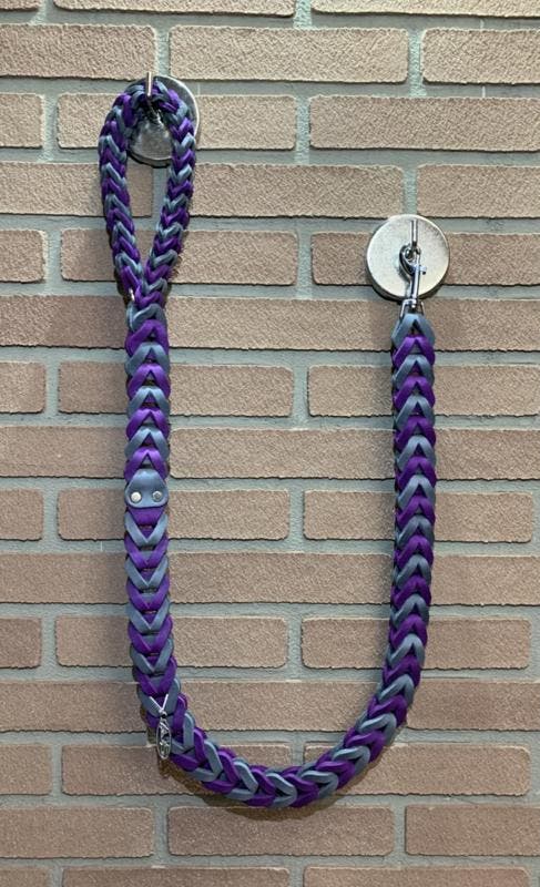 Lederen honden riem Purple/grey, Auto-onderdelen, Overige Auto-onderdelen, Nieuw, Ophalen of Verzenden