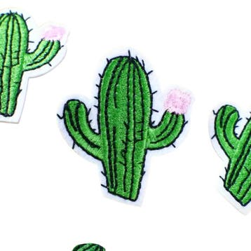 Embleem cactus - plant - 4 x 5 cm - applicatie - opstrijk..., Verzenden, Nieuw, Overige typen