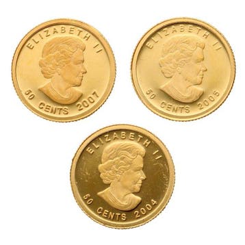 Canada. 50 Cent 2004/2007 - Moose, Wolf & Voyageurs (3