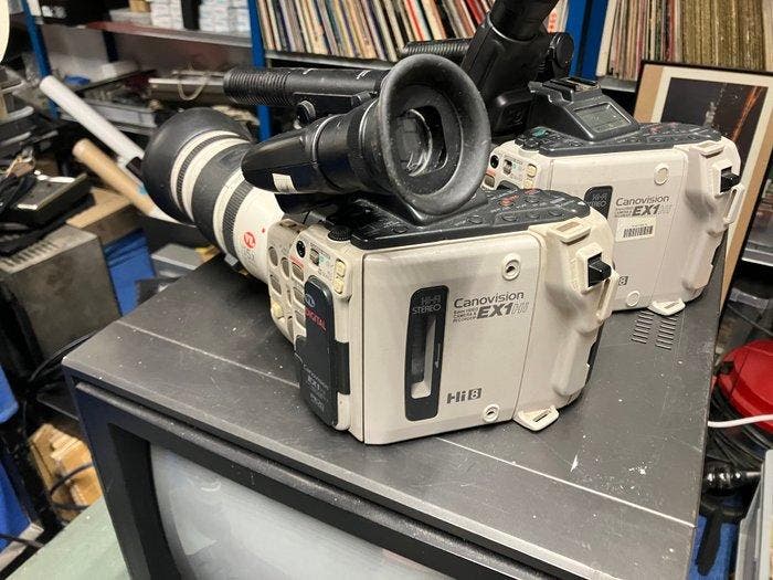 Canon Canovision Hi8 Camcorder Studio Lot - EX1Hi & EX2Hi, Verzamelen, Foto-apparatuur en Filmapparatuur