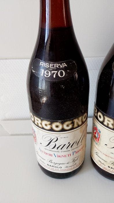 1970 , 1971 & 1973 Giacomo Borgogno - Barolo Riserva - 3, Verzamelen, Wijnen