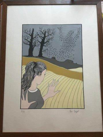 Dino Buzzati (1906–1972) - Donna con Paesaggio