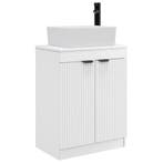 vidaXL Badkamer Vanity met Wastafel Wit 54 x 35 x 83 cm, Verzenden, Nieuw