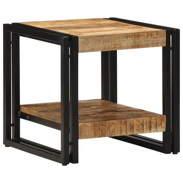 vidaXL Salontafel Bruin 40 x 40 x 38 cm Massief Mango Hout, Huis en Inrichting, Tafels | Salontafels, Verzenden, Nieuw