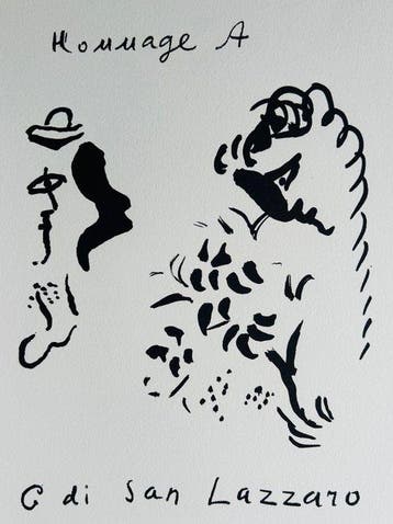 Marc Chagall (1887-1985) - Hommage à San Lazzaro -