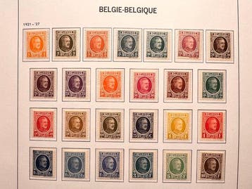 België - 1922–1927 – Houyoux – COB 190–210, 245/48 & 254/57