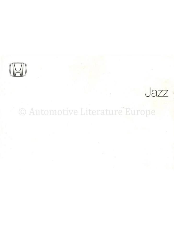 2002 HONDA JAZZ INSTRUCTIEBOEKJE NEDERLANDS, Auto diversen, Handleidingen en Instructieboekjes