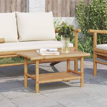 vidaXL Salontafel 70x40x35 cm bamboe, Verzenden