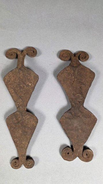 Primitieve munt uit smeedijzer - Chamba - Nigeria (Zonder