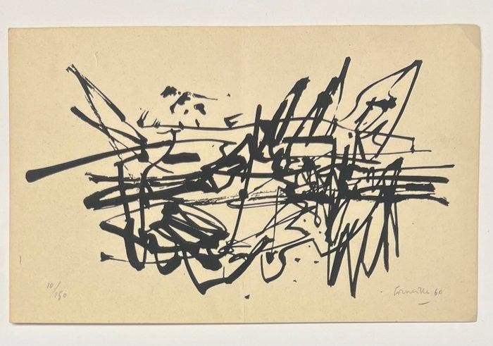 Corneille (1922-2010) - Abstraction lyrique, Antiquités & Art, Antiquités | Autres Antiquités