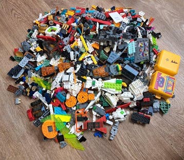 Lego - Krat met losse lego stenen - Nederland, Nieuw