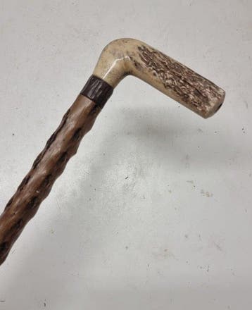 Wandelstok - Hout, gewei, Antiek en Kunst