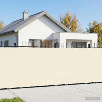 vidaXL Balkon Privacy Scherm 180 x 200 cm Stof met, Tuin en Terras, Verzenden, Nieuw
