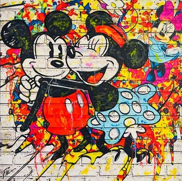 Joaquim Falco - WALLS SERIES. MICKEY AND MINNIE. XL