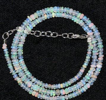 Opaal Ketting AAA natuurlijk mineraal- 9 g - (1)