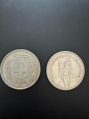 Zwitserland. 5 Francs 15x 1948/1965 (Zonder minimumprijs), Postzegels en Munten
