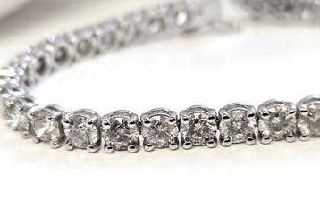 Zonder minimumprijs - Armband - 14 karaat Witgoud - 16.80ct., Nieuw