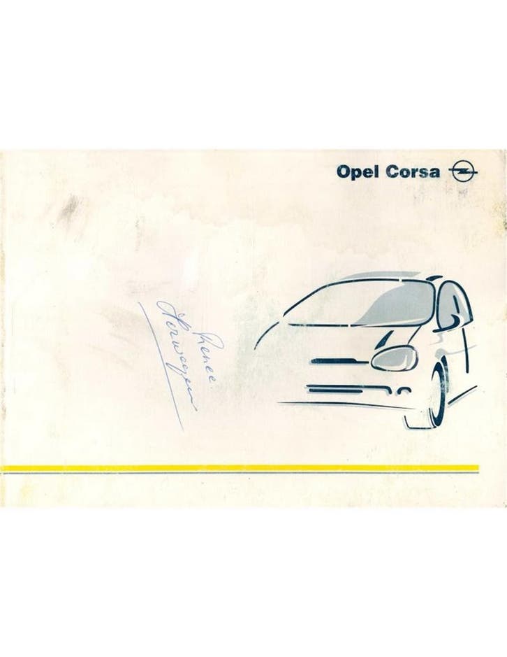1997 OPEL CORSA INSTRUCTIEBOEKJE NEDERLANDS, Autos : Divers, Modes d'emploi & Notices d'utilisation
