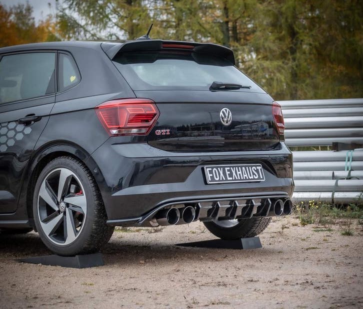 FOX VW Polo AW1 GTI einddemper uitgang rechts/links - 2x100, Auto-onderdelen, Uitlaatsystemen, Nieuw, Verzenden
