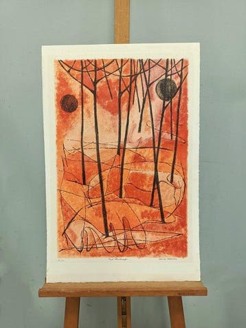 David Shapiro (1944-2014) - Red Landscape