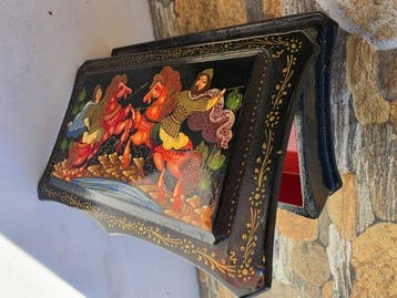 Sigarettendoos - Papier-maché, Nieuw
