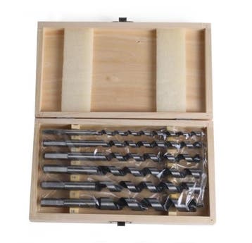 Set van 6 slangenboren (8, 10, 12, 14, 16, 18 mm) in houten, Doe-het-zelf en Bouw, Verzenden, Nieuw