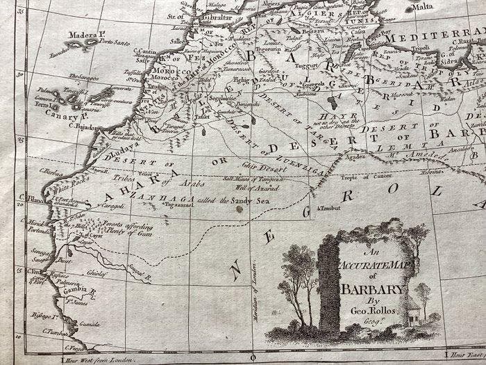 North Africa - Marokko, Algerije, Tunesië, Libië, Egypte.;, Boeken, Atlassen en Landkaarten