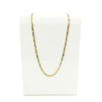 Bicolor gouden marineschakel ketting; Heren, Handtassen en Accessoires, Kettingen, Ophalen of Verzenden, Gebruikt, Overige kleuren