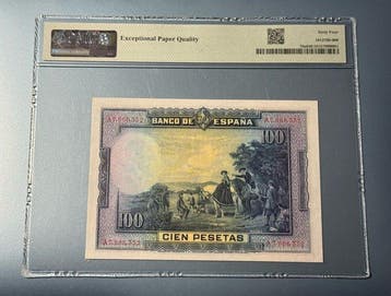 Spanje. - 100 Pesetas - 1928 - Pick 76a (Zonder