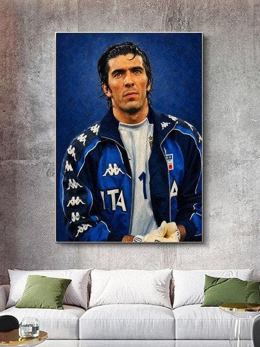 Shayer - Buffon – Legend of the Azzurri - XL - 60x80cm - 1/1, Verzamelen, Overige Verzamelen
