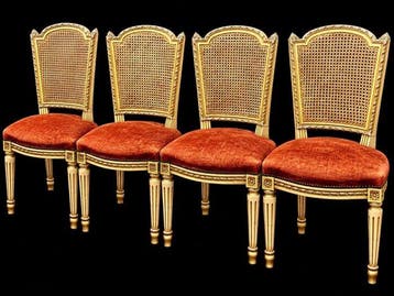 Ensemble de sièges - Hêtre - Lot de 6 chaises de salle à