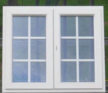 pvc raam , chassis , venster ,kozijn 120 x 105 creme 9001, Ophalen of Verzenden, Raamkozijn