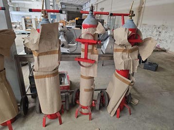 (3x) Brandblussers Sicli C02 snelblusser