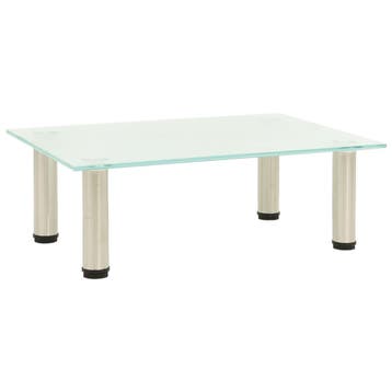 vidaXL Tv-meubel 40x35x17 cm gehard glas mat, Verzenden, Nieuw