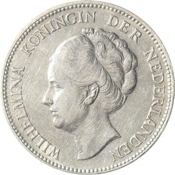 Nederland. Wilhelmina. 1 Gulden 1938 (Zonder minimumprijs)