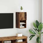 vidaXL Wand gemonteerd TV Kast Oudhout 30,5 x 30 x 60 cm, Verzenden, Nieuw