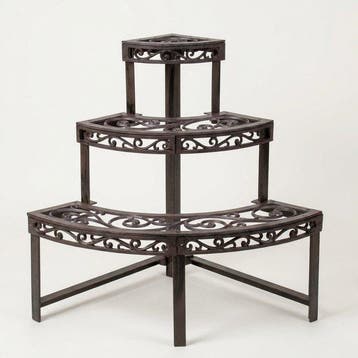 Table à plantes - Fonte - Support d’angle pour plante