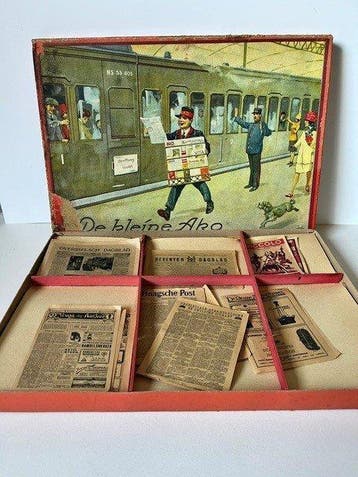 Bordspel - De kleine Ako - Papier, Antiek en Kunst