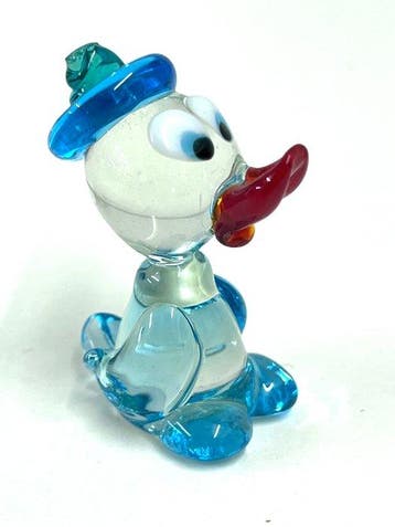 Donald Duck - 1 figure out of Murano glass - Disney - 1990, Collections