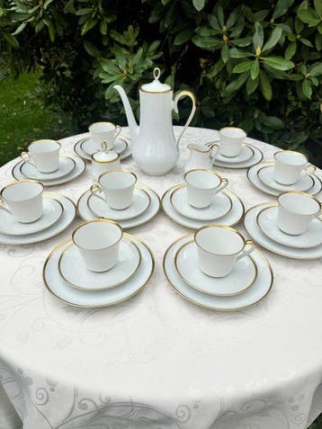 Alla kunst & Kaiser - Service à café (33) - Porcelaine, Antiek en Kunst