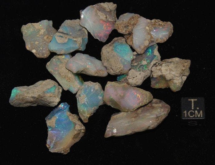 Opaal Ruw- 25 g - (14), Collections, Minéraux & Fossiles